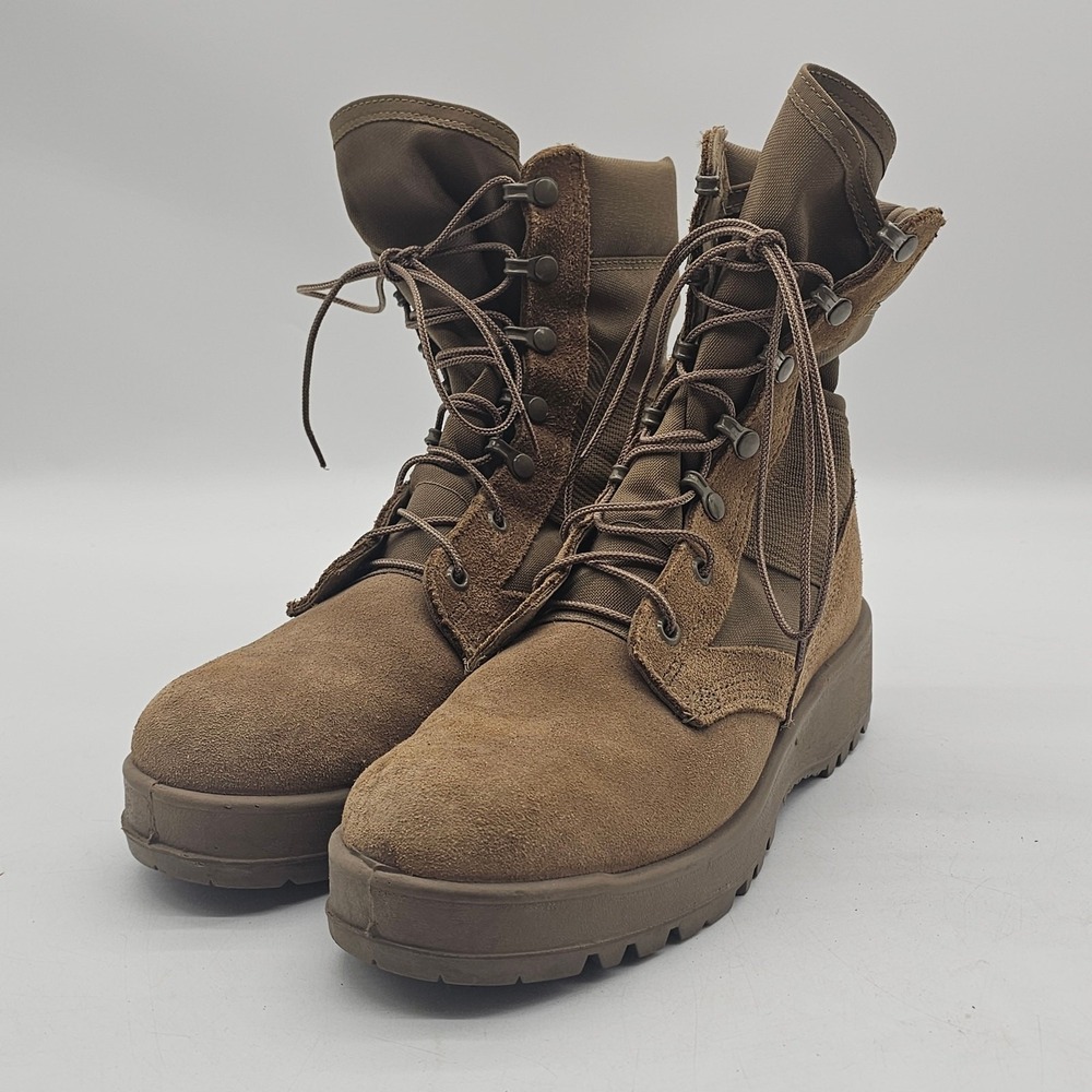 US Army 7.5R Standard Issue Vibram Hot Weather Combat Boots Coyote 499 Tan (cb1-